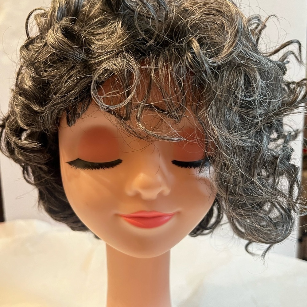 Fashion Source Wig Collection Salt & Pepper Women curly wig
